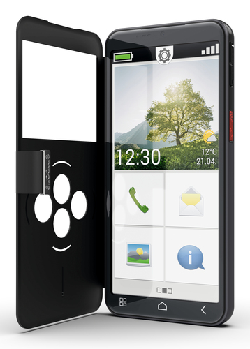 Emporia Smart.7lite 13,8 cm (5.45") Одна SIM-карта Android 15 4G USB Type-C 6 GB 128 GB 3500 mAh Черный