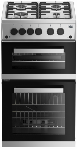 Beko KDG583S 50cm Freestanding Gas Twin Cavity Cooker