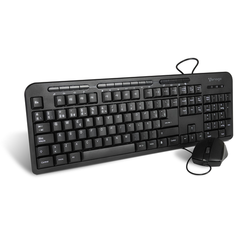 Kit de Teclado y Mouse VORAGO KM-107