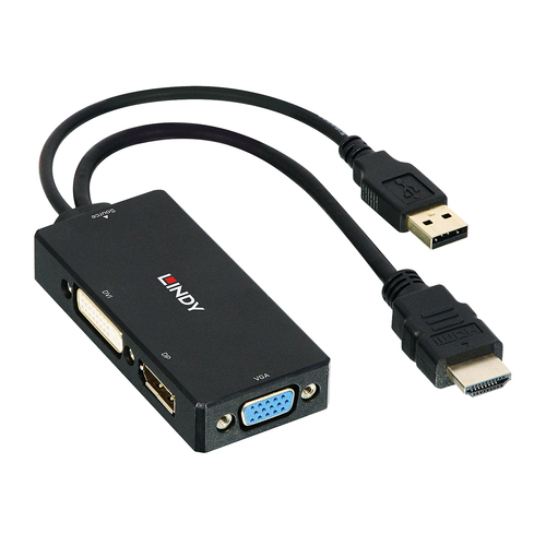 Product image: Lindy HDMI to DisplayPort, DVI and VGA Converter