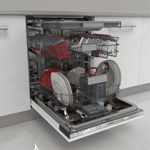 Sharp QW-GD54R443X-DE dishwasher Fully built-in 15 place settings – image 4