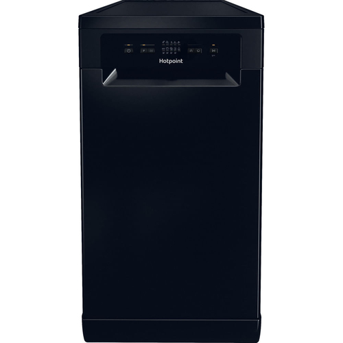 Hotpoint HP2FE10CS90B 45cm Slimline Dishwasher in Black 10 Place Setti - image 1