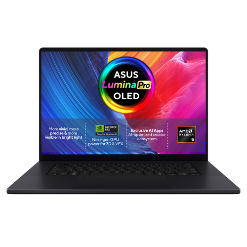 ASUS ProArt P16 H7606GM-SR010W AMD Ryzen AI 9 465 Ноутбук 40,6 cm (16") Сенсорный экран 3K 16 GB LPDDR5x-SDRAM 1 TB Твердотельный накопитель (SSD) NVIDIA® GeForce RTX™ 5060 Laptop GPU Wi-Fi 7 (802.11be) Windows 11 Home Черный