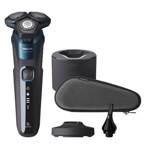 Philips SHAVER Series 5000 S5579/51 men's shaver Rotation shaver Trimmer Black, Blue