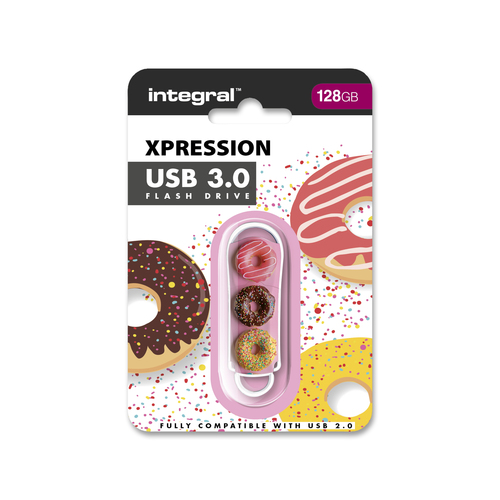 Integral 128GB USB3.0 DRIVE XPRESSION DOUGHNUTS – image 2