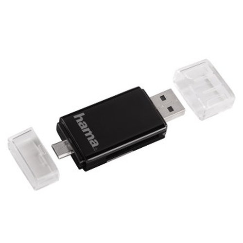 Hama 00054130 card reader USB/Micro-USB Black