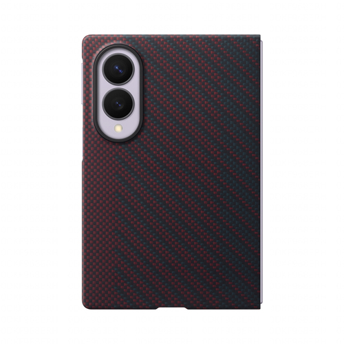 Samsung Galaxy Z Fold 8 Back Cover Carbone avec Aimant Rouge – Photo 2 sur 4