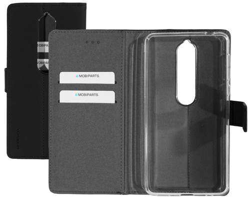 Mobiparts Premium Wallet TPU Case Nokia 6 (2018) Black