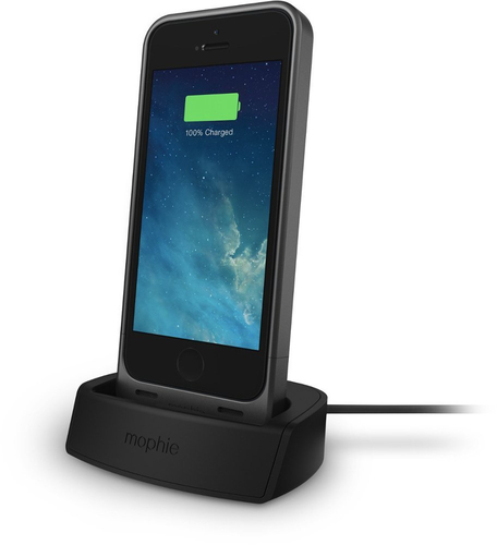 mophie DOCK-JP5-P-DESK-BLK mobile device dock station Smartphone Black