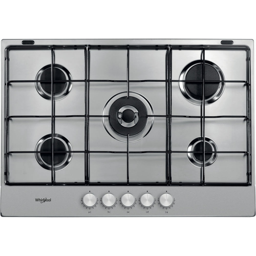 Whirlpool TKRL 751 IX Нержавеющая сталь Встроенный 75 cm Газовый 5 зона(ы)