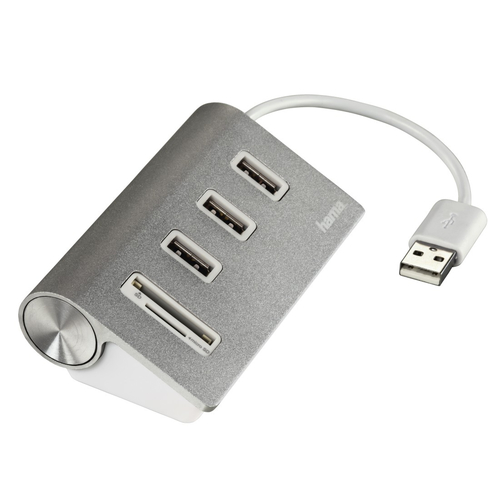 Hama 00054142 card reader USB 2.0 Silver