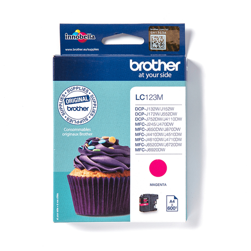 Original Brother LC123M Magenta Ink Cartridge - image 1