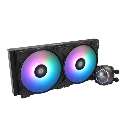 Zalman ALPHA28 Black CPU Liquid Cooler 280mm Radiator 2 x 140 mm Fan ARGB pump Dual Процессор All-in-one liquid cooler 14 cm Черный