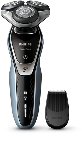 Philips SHAVER Series 5000 S5380/04 men's shaver Rotation shaver Trimmer Black, Blue, Silver