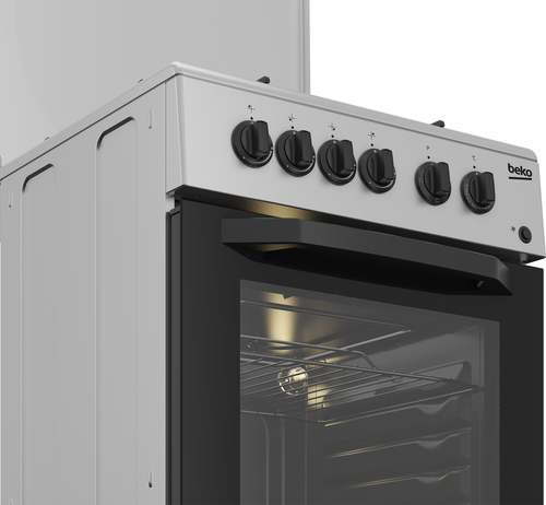 Beko CSS42014FS Freestanding cooker Electric Gas Silver – image 3
