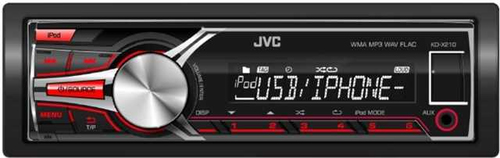 JVC KD-X210 car media receiver Black