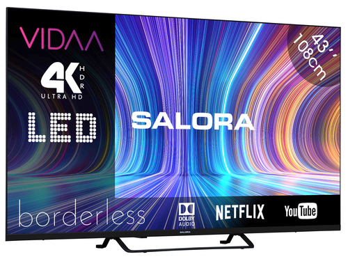 Salora 43UV210 TV 109.2 cm (43") 4K Ultra HD Smart TV Wi-Fi Black 230 cd/m² – image 2