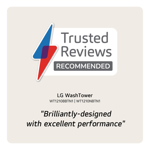 LG WashTower™ AI Direct Drive™ WT1210BBTN1 Wifi Connected 12Kg/10Kg Washer Dryer with 1400 rpm - Platinum Black - A Rated [Wash&Dry], A Rated [Wash Only], Black - image 7
