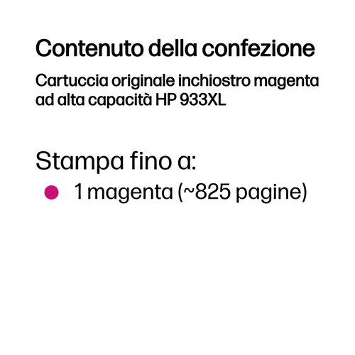 HP 933XL – Cartuccia magenta originale