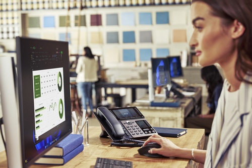 HP Poly Edge V850 OpenSIP DeskPhone with Power Supply – image 3