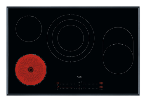 AEG HK857870FB Black Built-in