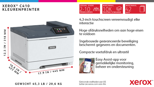 Xerox C410V_DN - Printer, afbeelding 5