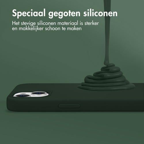 Accezz Liquid Silicone Backcover Samsung Galaxy S24 Plus - Forest Green, afbeelding 2