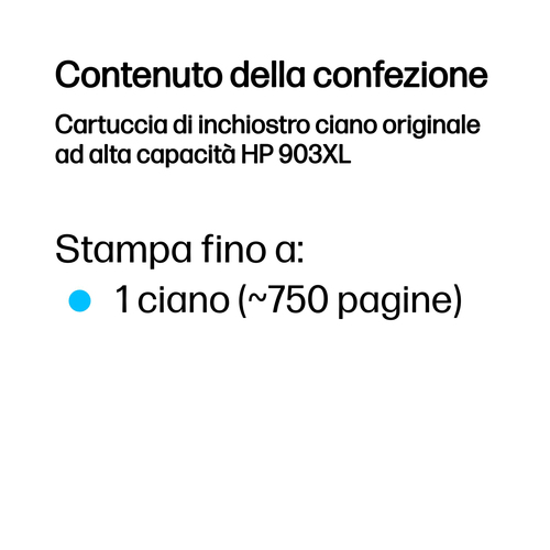 HP 903XL – Cartuccia ciano originale