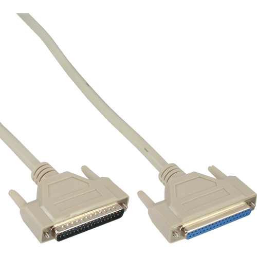 Product image: InLine serial extension cable molded DB37 male / female direct grey 3m