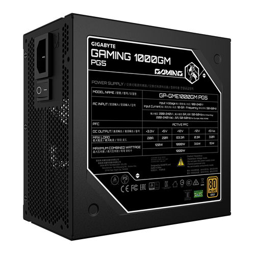 GIGABYTE PSU GAMING 1000GM PG5, afbeelding 2