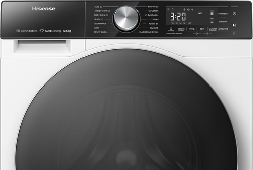 Hisense WF5S1045BW 10.5kg 5S Series Autodose WiFi-Enabled Washing Machine 1400rpm - White - image 8