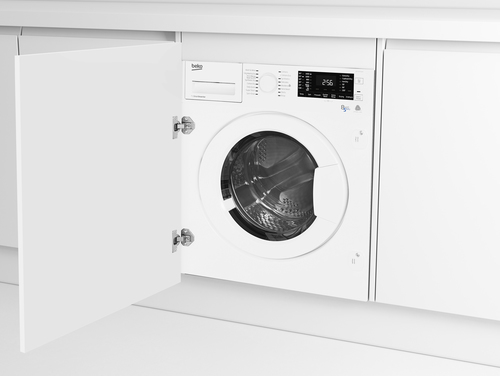 Beko WDIY854310F стирально-сушильная машина Встроенный Фронтальная загрузка Белый