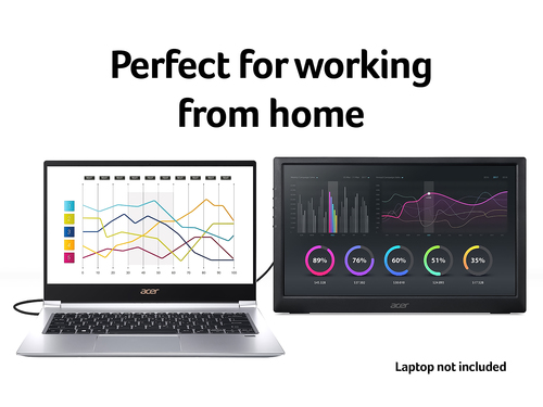 Acer PM161Qbu 15.6 inch FHD Portable Monitor (IPS Panel, 60Hz, 7ms, USB Type C, Black) – image 3