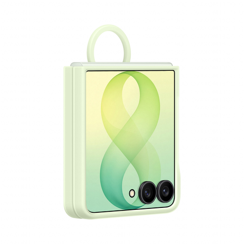 Samsung Galaxy Z Flip 8 Siliconen Back Cover met Magneet Groen, afbeelding 3