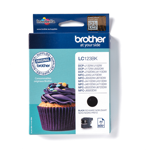 Original Brother LC123BK Black Ink Cartridge - image 1
