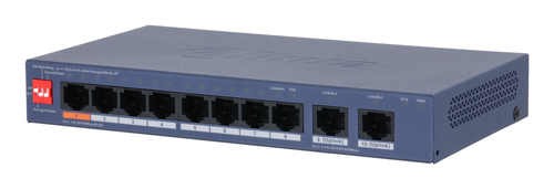 Dahua Technology CS4010-8ET2GT-60 сетевой коммутатор Управляемый L2 Gigabit Ethernet (10/100/1000) Питание по Ethernet (PoE) Синий
