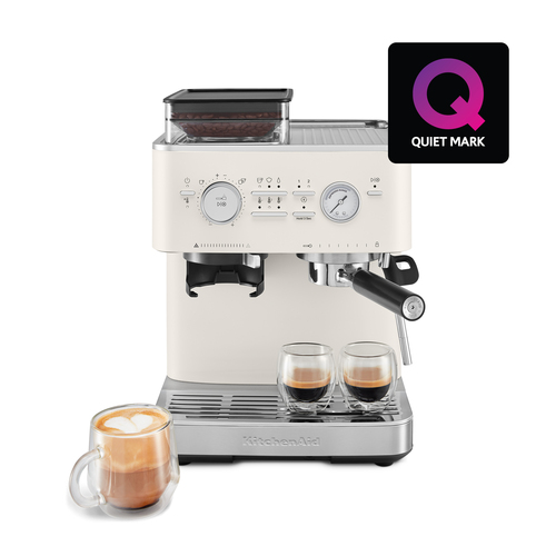 KitchenAid Semi Automatic Espresso Machine with Burr Grinder Porcelain - image 1