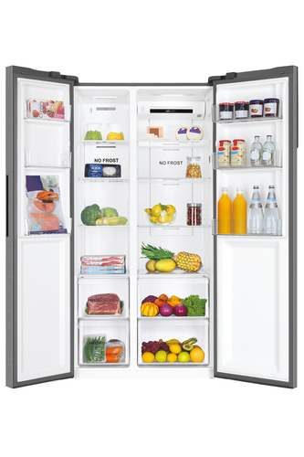 Haier HSR3918ENPG American-Style Fridge Freezer - Silver/Grey - image 4