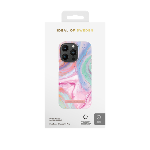 iDeal of Sweden Printed Case MagSafe iPhone 14 Pro Pastel Marble – image 4