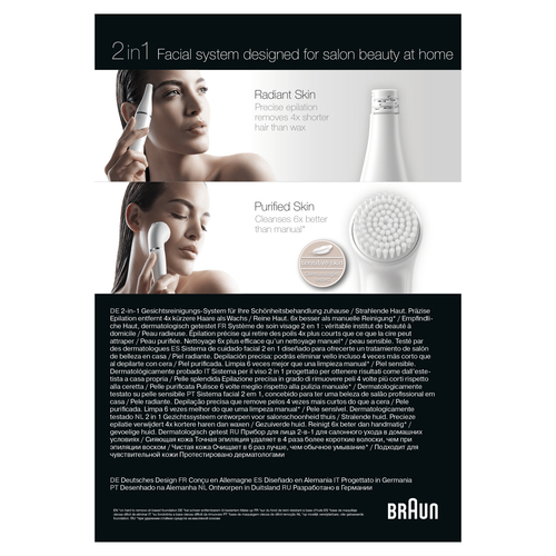 Braun FaceSpa Pro 910 10 tweezers White, Silver – image 4