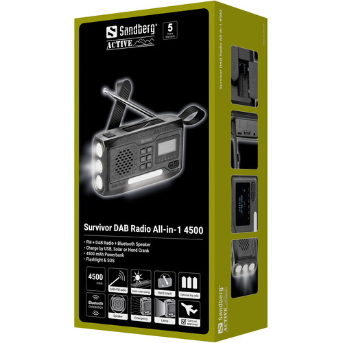 Sandberg Survivor DAB Radio All-in-1 4500 – image 5