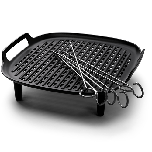 Philips HD9959/00 fryer accessory Grill bottom & skewers Black