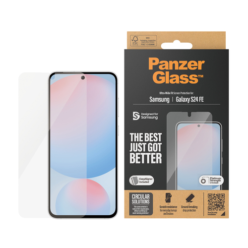 PanzerGlass Screenprotector 7378 - Geschikt voor Samsung Galaxy S24 FE Glazen, afbeelding 2