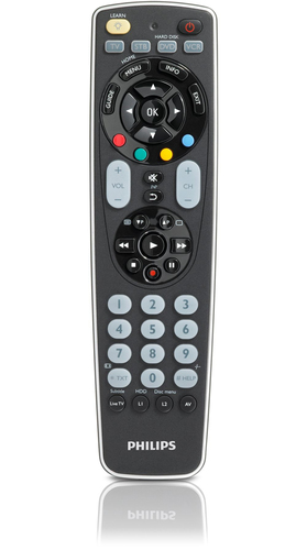 Philips Perfect replacement SRP5004/87 remote control IR Wireless DVD/Blu-ray, DVDR-HDD, SAT, TV, VCR Press buttons