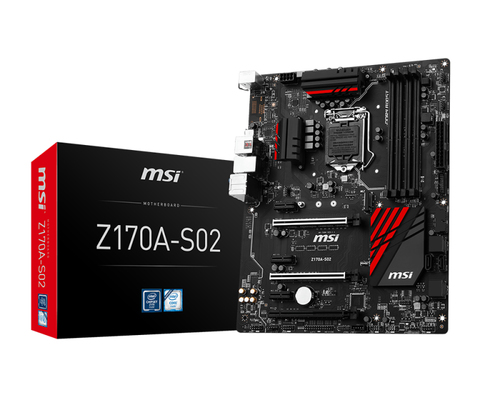 MSI Z170A-S02 motherboard Intel® Z170 LGA 1151 (Socket H4) ATX