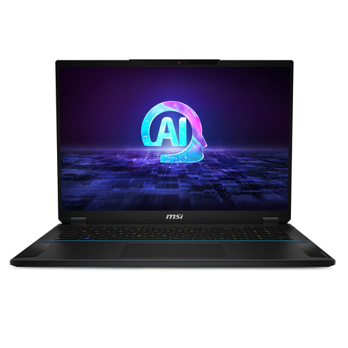 MSI Stealth 18 AI Studio A1VHG-002UK Intel Core Ultra 9 185H Ноутбук 45,7 cm (18") UHD+ 32 GB DDR5-SDRAM 2 TB Твердотельный накопитель (SSD) NVIDIA GeForce RTX 4080 Wi-Fi 7 (802.11be) Windows 11 Pro Черный