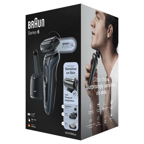 Braun Series 6 60-N7650cc Foil shaver Trimmer Grey – image 7