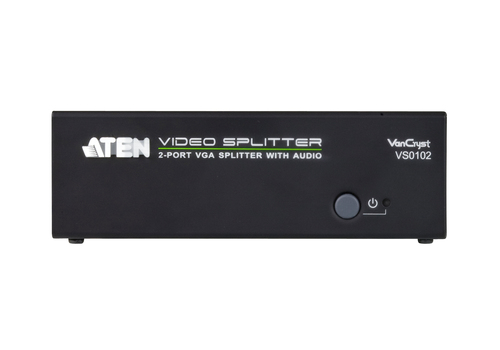 ATEN 2-Port VGA/Audio Splitter (450MHz) – image 2