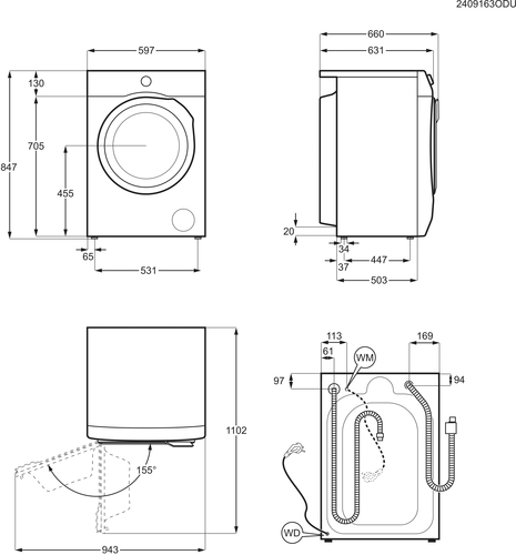 Electrolux EW7FBG411G washing machine Front-load – image 8