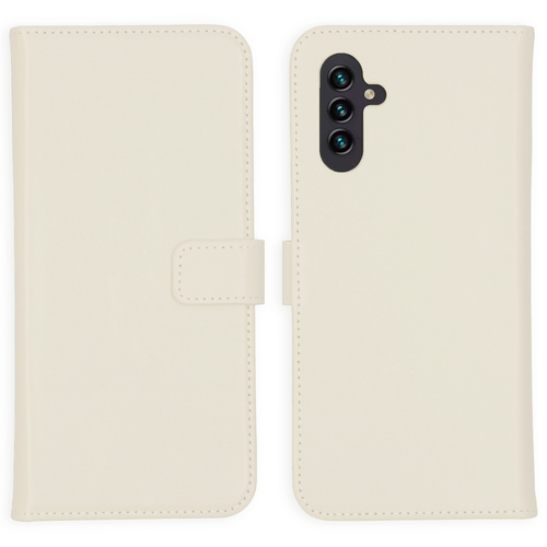 Selencia Echt Lederen Bookcase Samsung Galaxy A13 (5G) / A04s - Greige